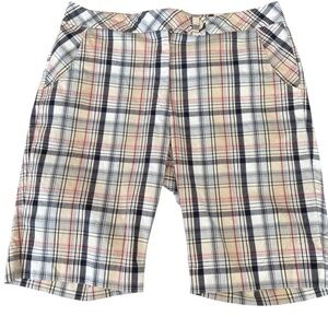 Cracked Wheat Plaid Bermuda Shorts